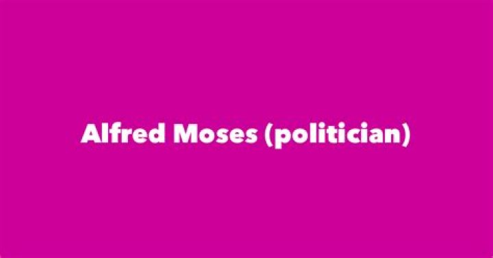 Fame | Alfred Moses (politician) net worth and salary income estimation Jan, 2024