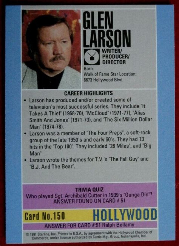 Glen Larson - Net Worth, Age, Height, Birthday, Bio, Wiki!