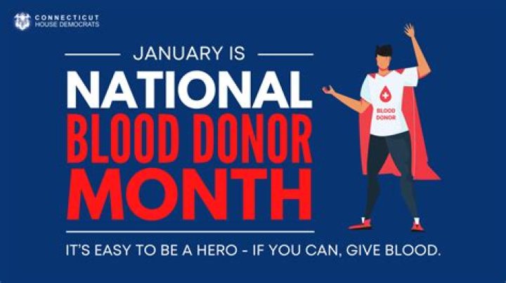 January Is National Blood Donor Awareness Month