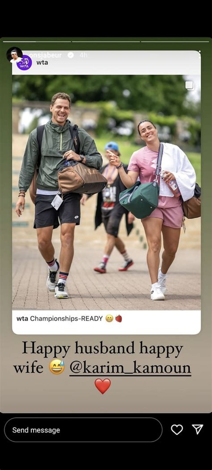 Ons Jabeur's husband, Karim Kamoun Biography: Age, Net Worth, Parents, Height, Family, Height, Awards