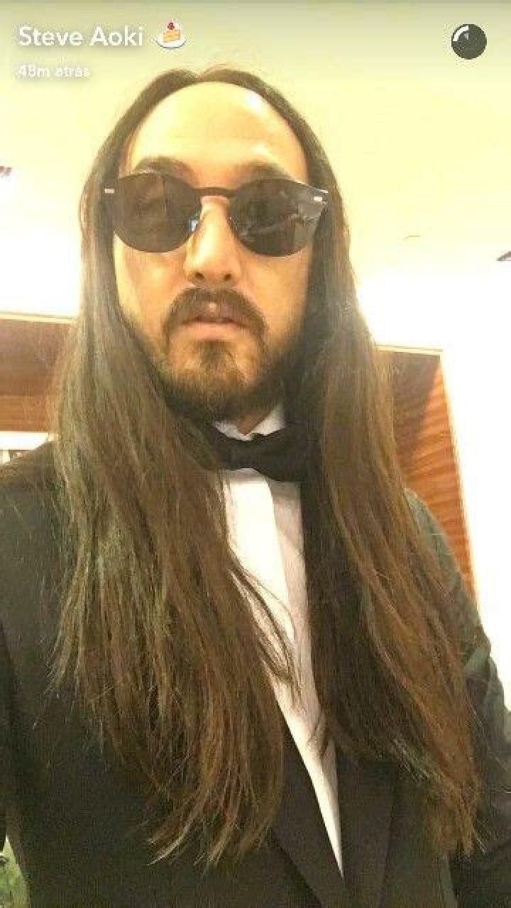 What is Steve Aoki's Snapchat?