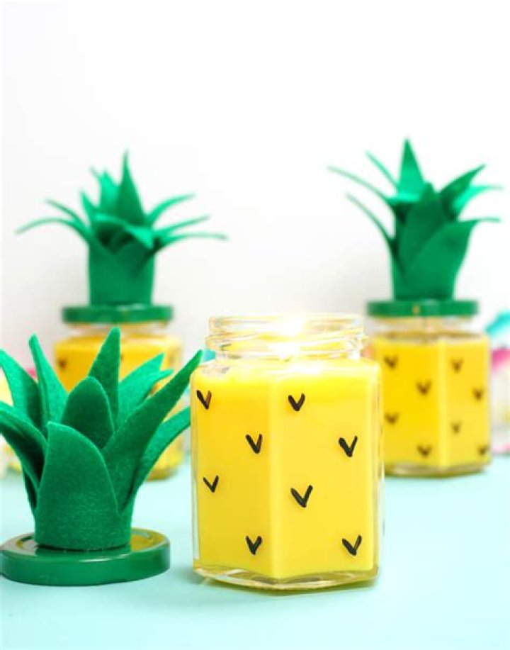 This pineapple candle DIY will turn your room into a tropical island