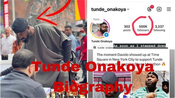 Tunde Onakoya Biography: Wife, Age, Net Worth, Ranking, Kids, Record, Parents, Family, Kids, Rating