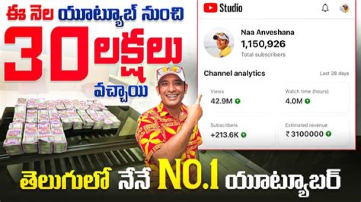 Who Is Naa Anveshana? A Look Into YouTuber Income, Wiki And Achievement